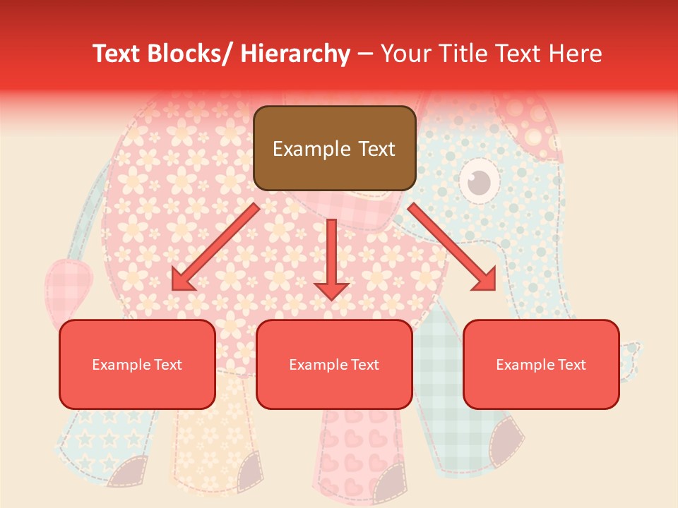 Cloth Elephant Flower PowerPoint Template