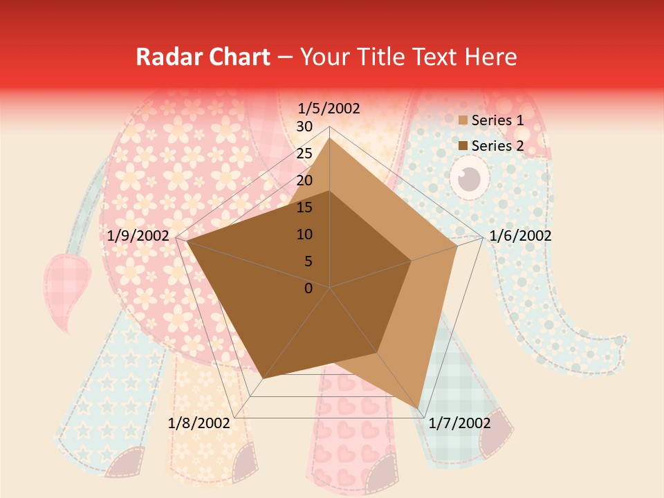 Cloth Elephant Flower PowerPoint Template
