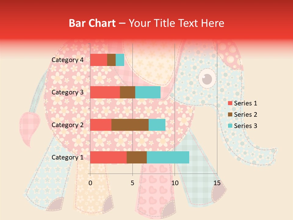 Cloth Elephant Flower PowerPoint Template