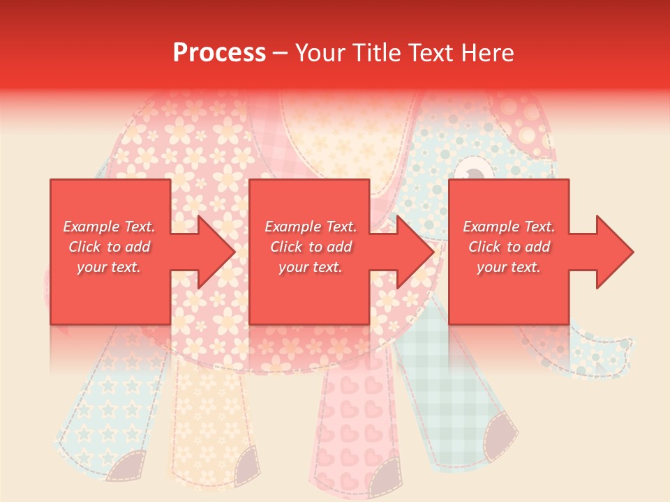 Cloth Elephant Flower PowerPoint Template