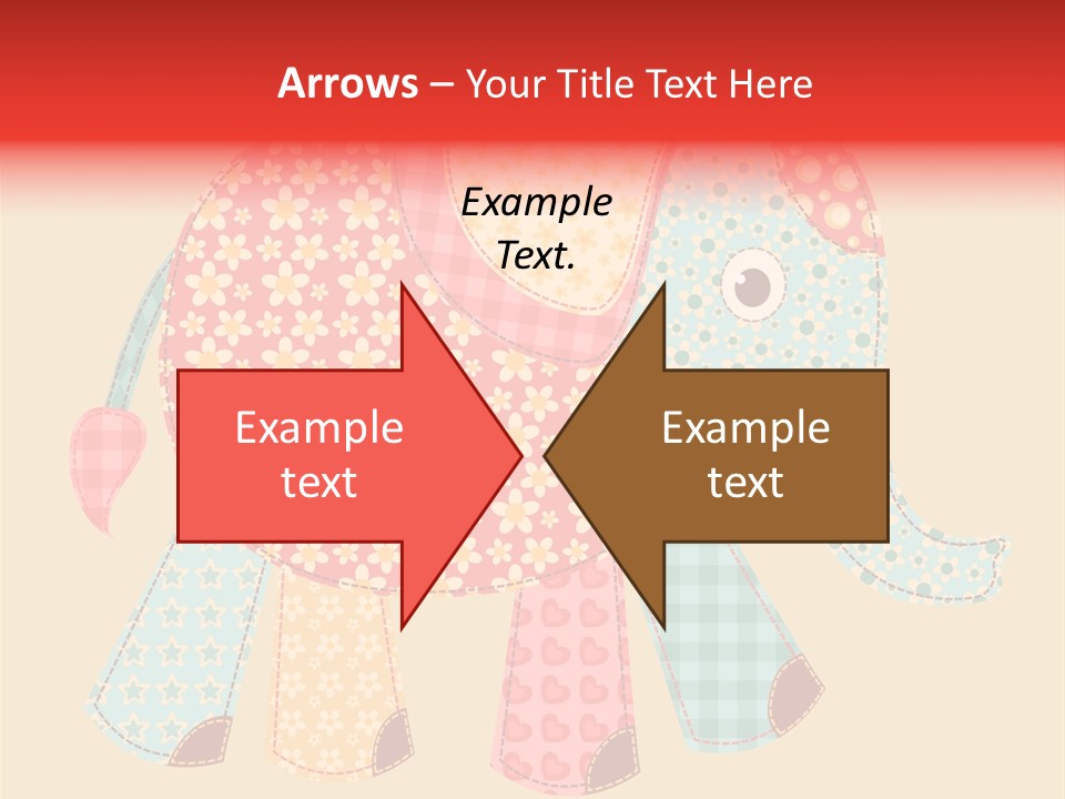 Cloth Elephant Flower PowerPoint Template