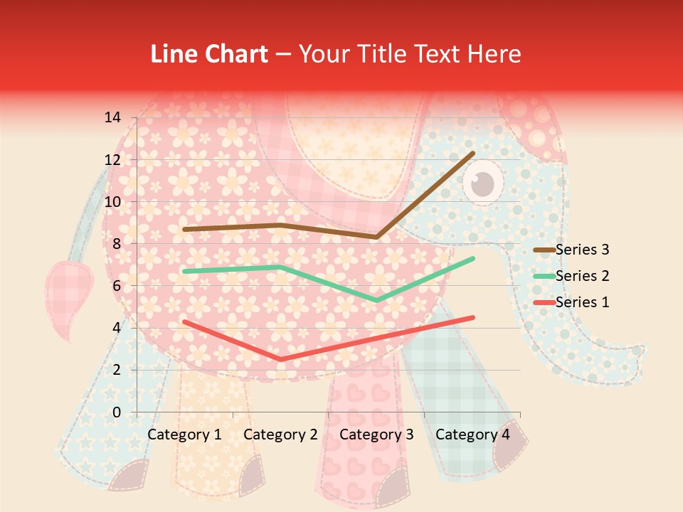 Cloth Elephant Flower PowerPoint Template