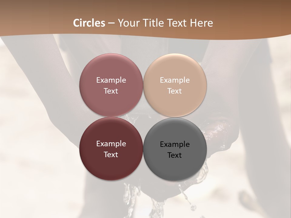 Water Drops Legs Life Style PowerPoint Template