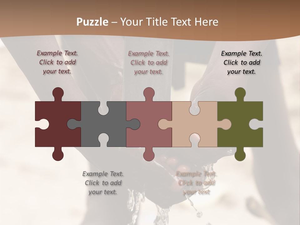 Water Drops Legs Life Style PowerPoint Template