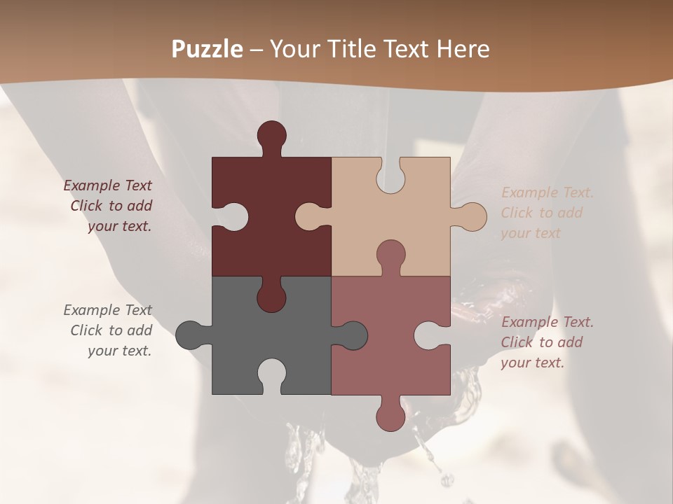 Water Drops Legs Life Style PowerPoint Template