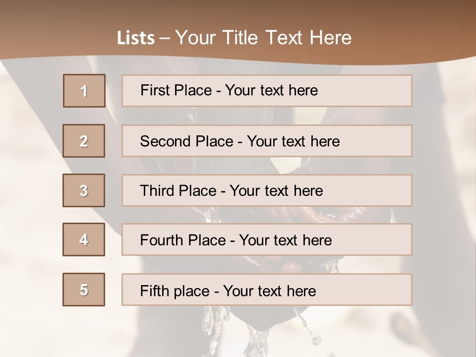 Water Drops Legs Life Style PowerPoint Template