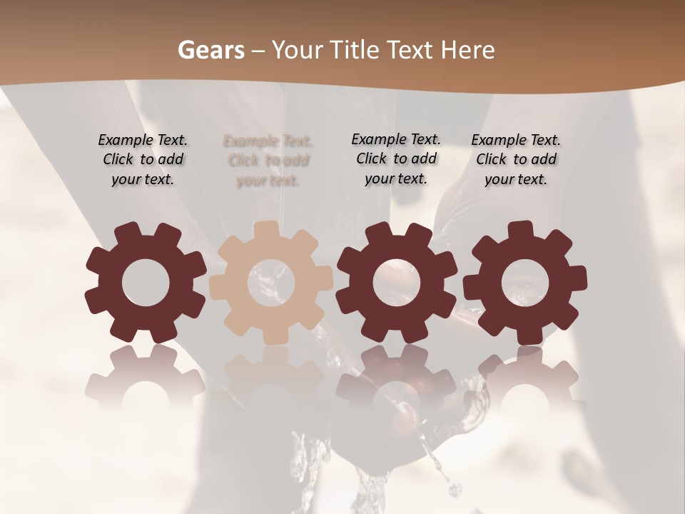 Water Drops Legs Life Style PowerPoint Template