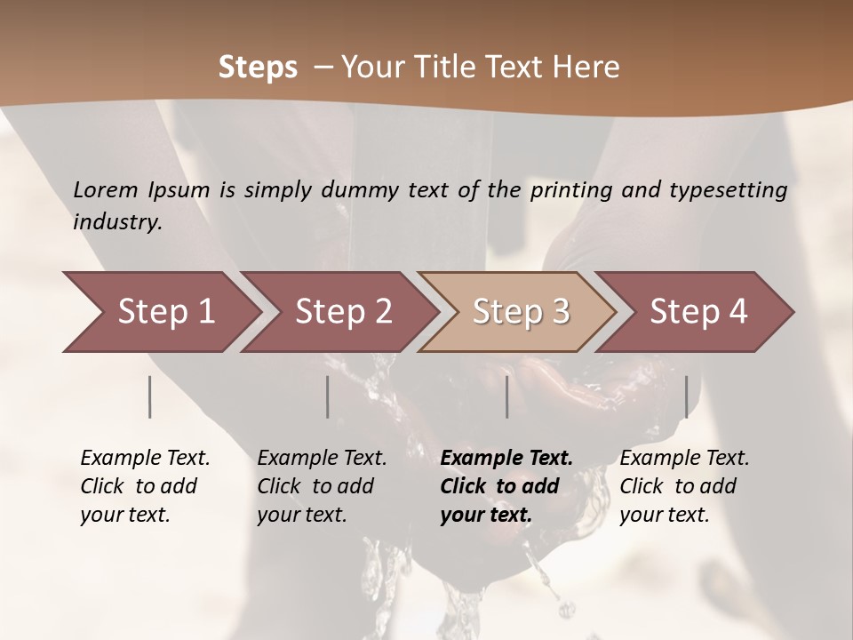 Water Drops Legs Life Style PowerPoint Template