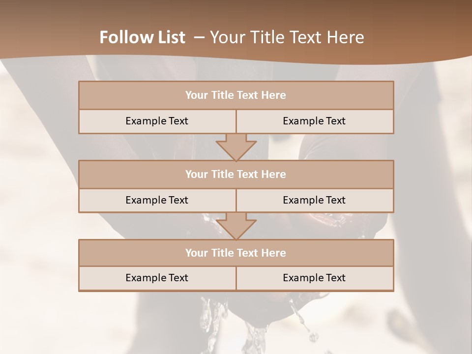 Water Drops Legs Life Style PowerPoint Template