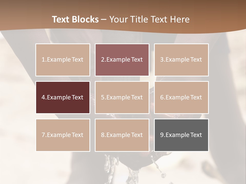 Water Drops Legs Life Style PowerPoint Template