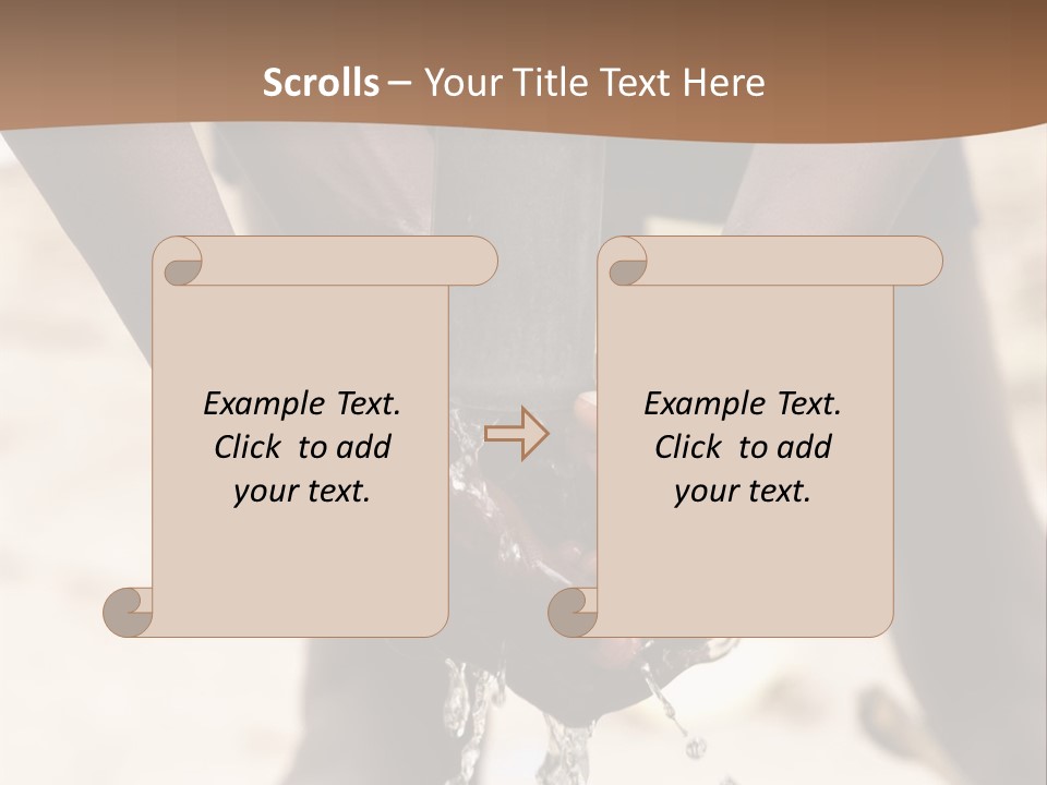 Water Drops Legs Life Style PowerPoint Template