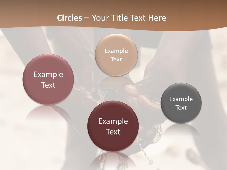 Water Drops Legs Life Style PowerPoint Template