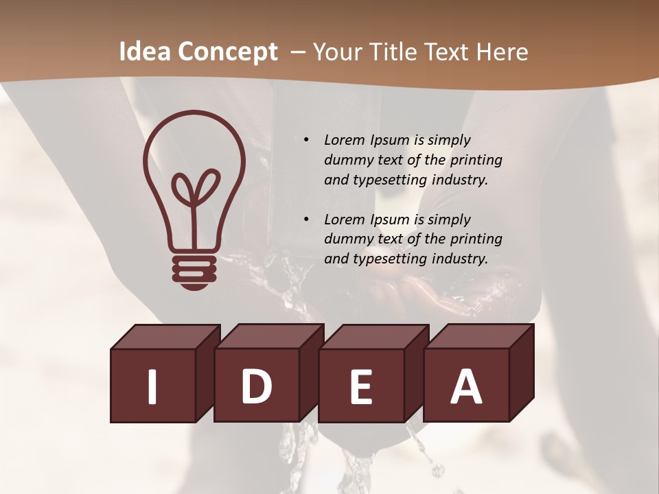 Water Drops Legs Life Style PowerPoint Template