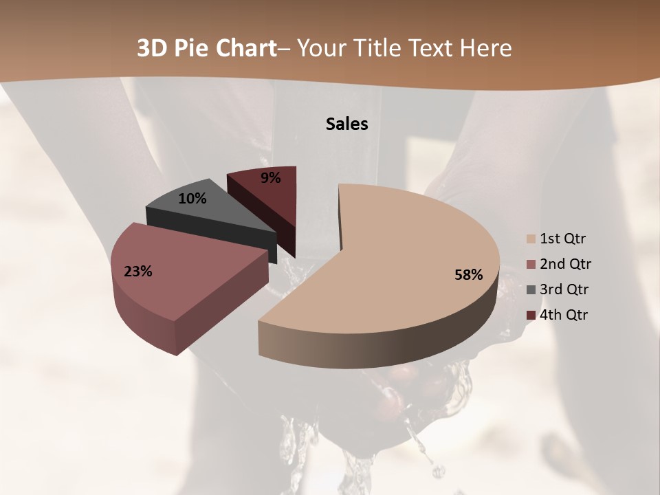 Water Drops Legs Life Style PowerPoint Template