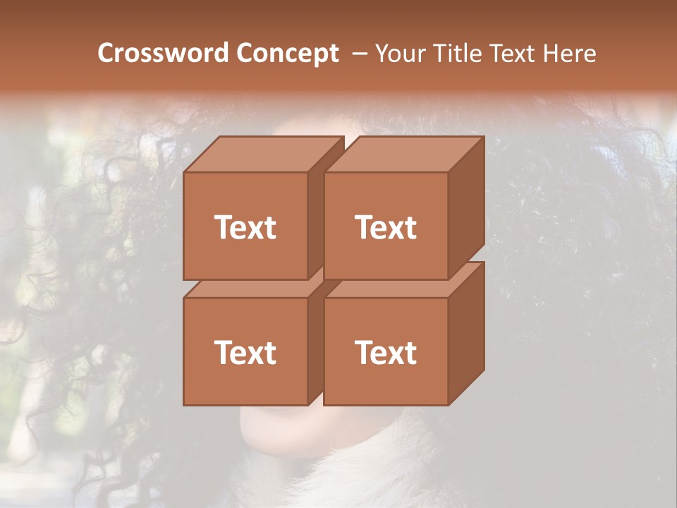 Young Beautiful Braces PowerPoint Template