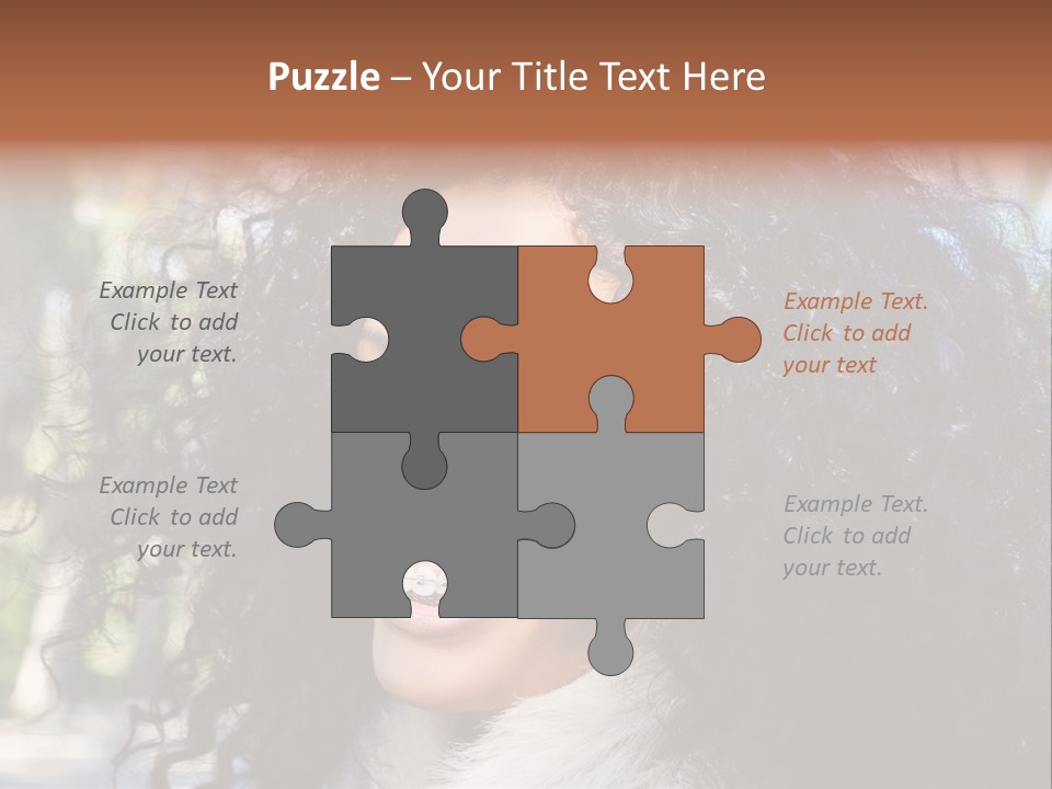 Young Beautiful Braces PowerPoint Template