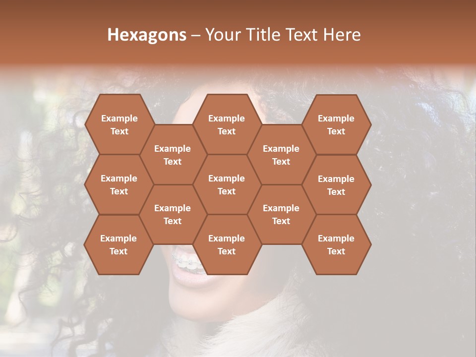 Young Beautiful Braces PowerPoint Template