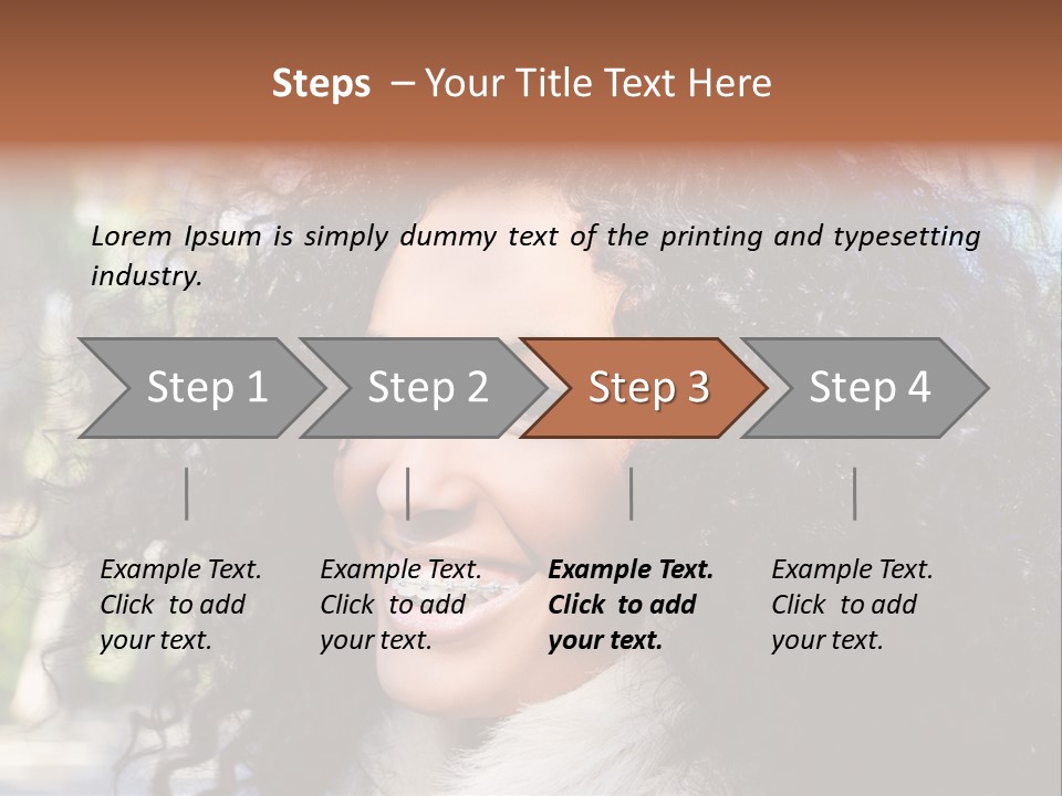 Young Beautiful Braces PowerPoint Template