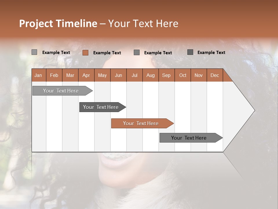 Young Beautiful Braces PowerPoint Template