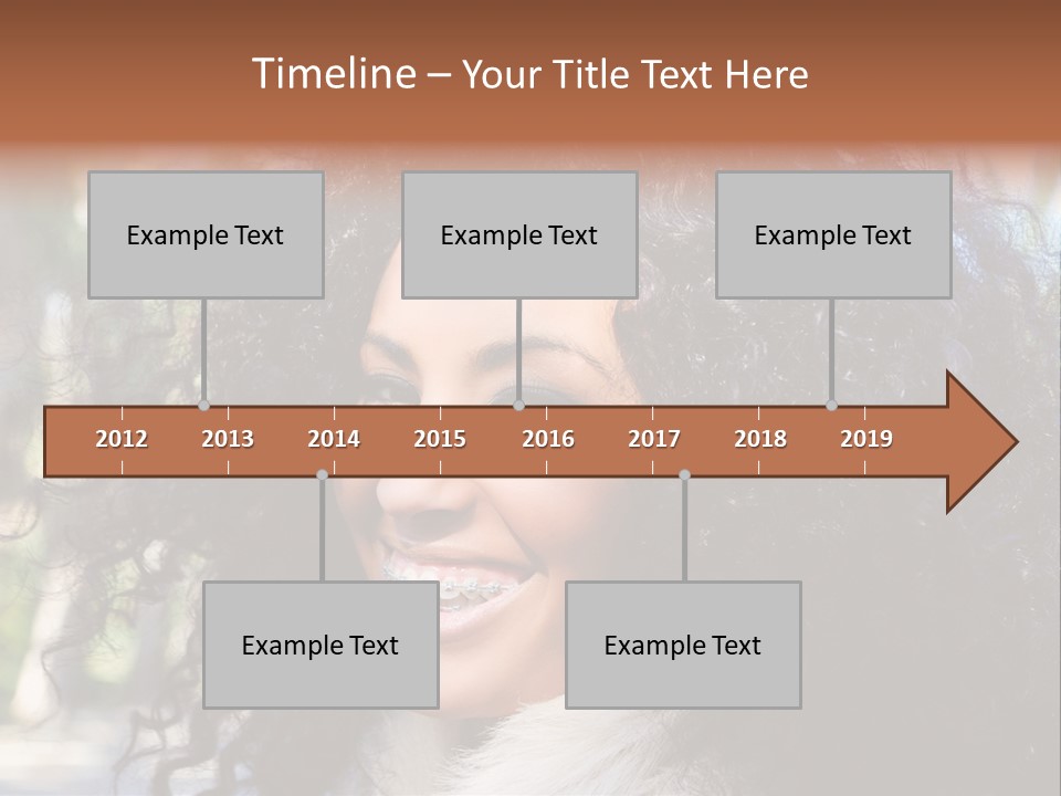 Young Beautiful Braces PowerPoint Template