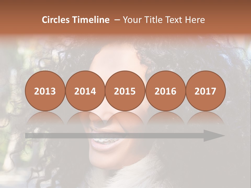 Young Beautiful Braces PowerPoint Template