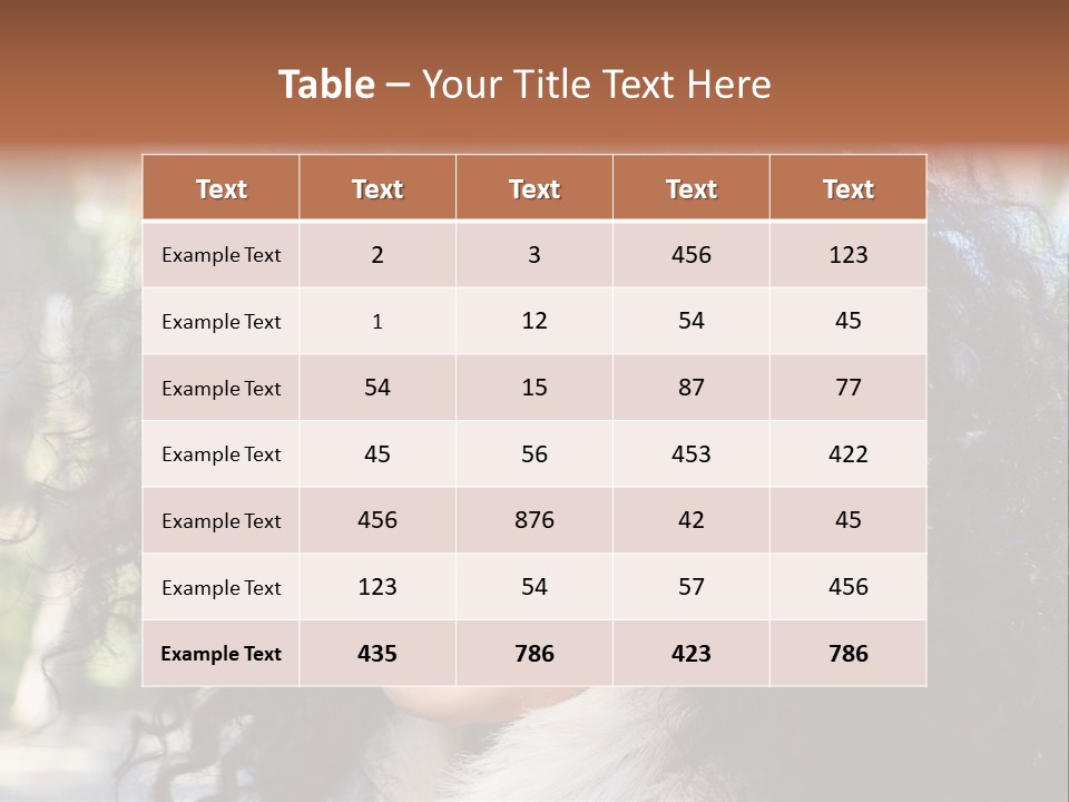 Young Beautiful Braces PowerPoint Template
