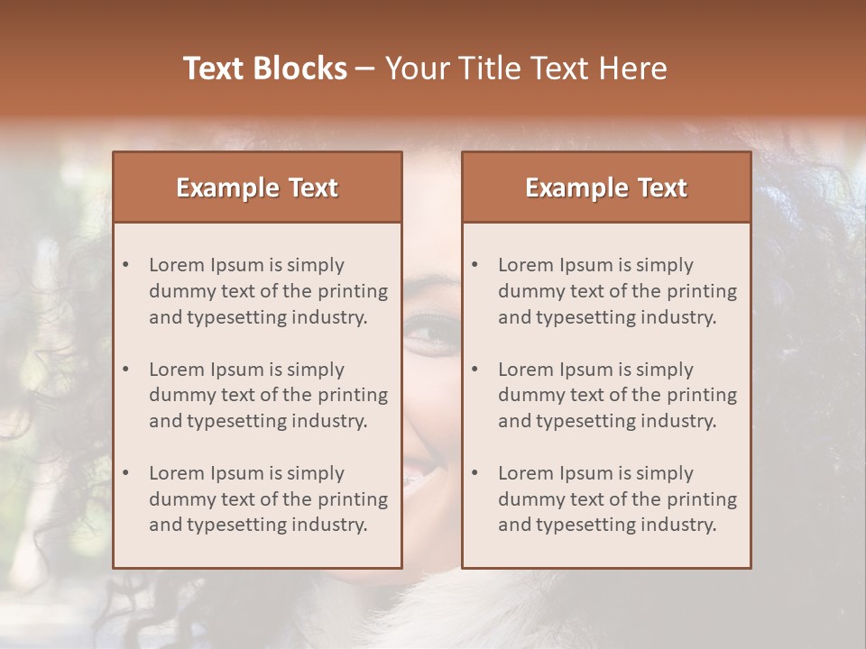 Young Beautiful Braces PowerPoint Template