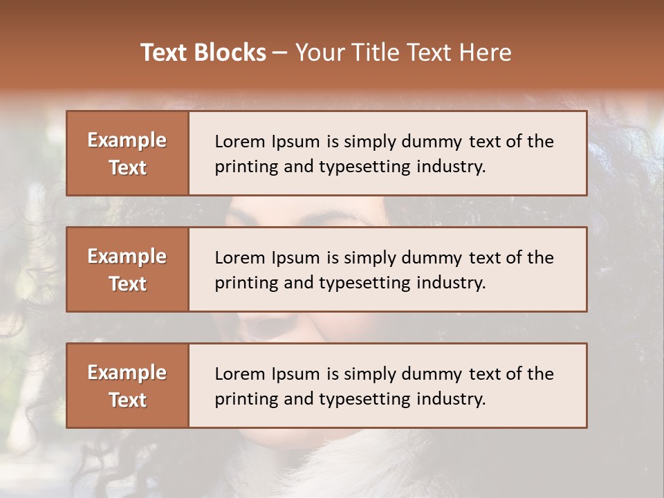 Young Beautiful Braces PowerPoint Template