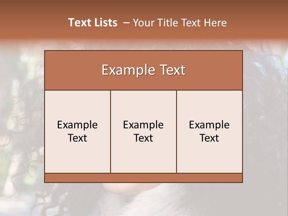 Young Beautiful Braces PowerPoint Template