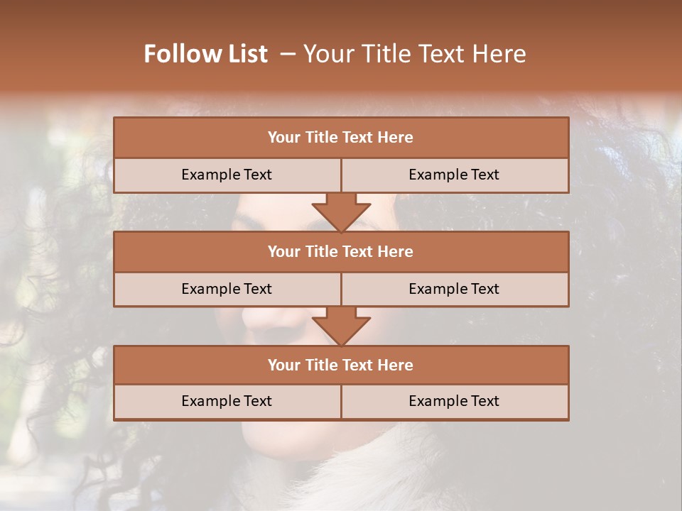 Young Beautiful Braces PowerPoint Template