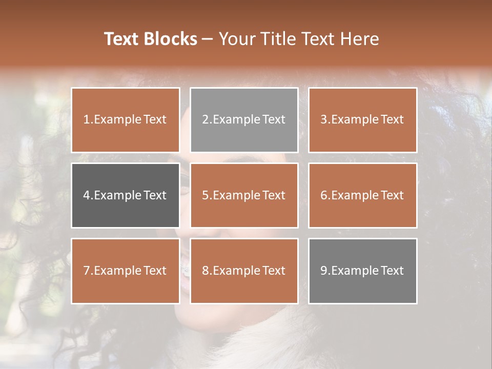 Young Beautiful Braces PowerPoint Template