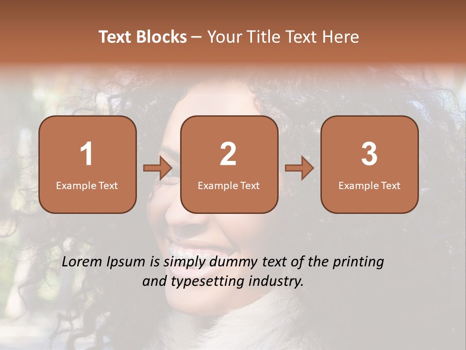 Young Beautiful Braces PowerPoint Template