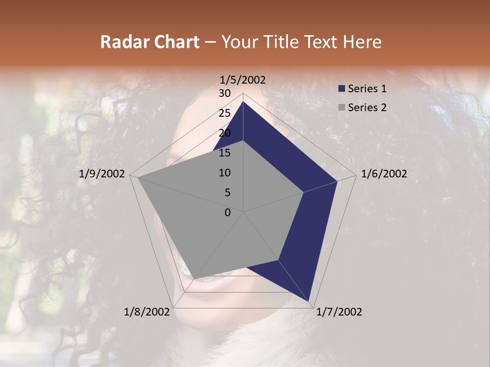 Young Beautiful Braces PowerPoint Template