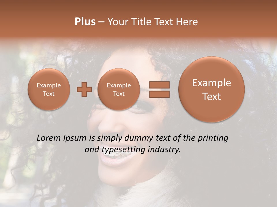 Young Beautiful Braces PowerPoint Template