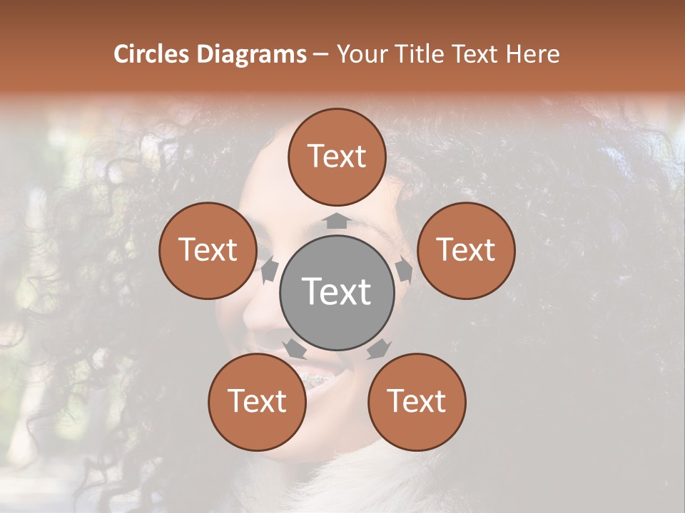 Young Beautiful Braces PowerPoint Template