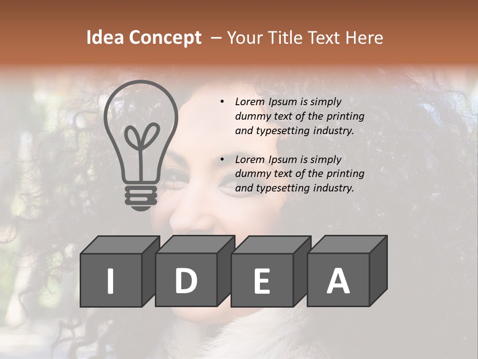 Young Beautiful Braces PowerPoint Template