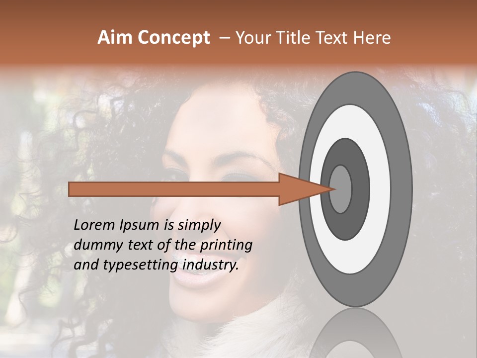 Young Beautiful Braces PowerPoint Template