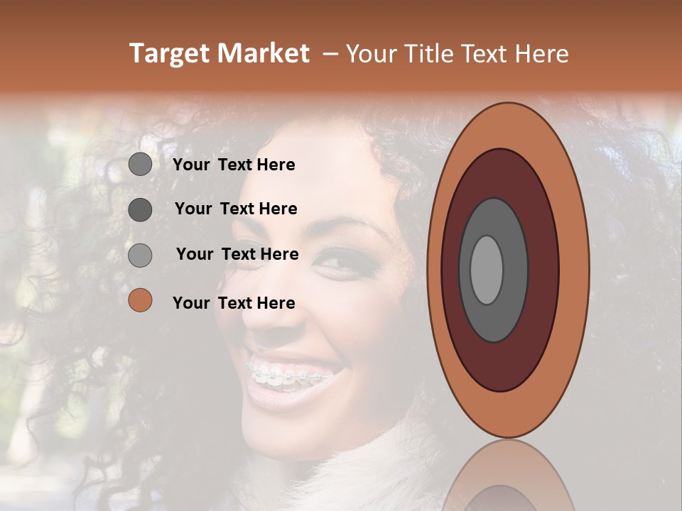 Young Beautiful Braces PowerPoint Template