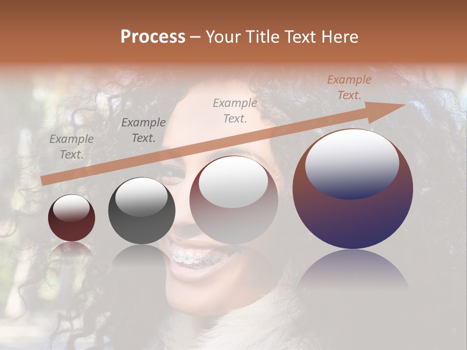 Young Beautiful Braces PowerPoint Template