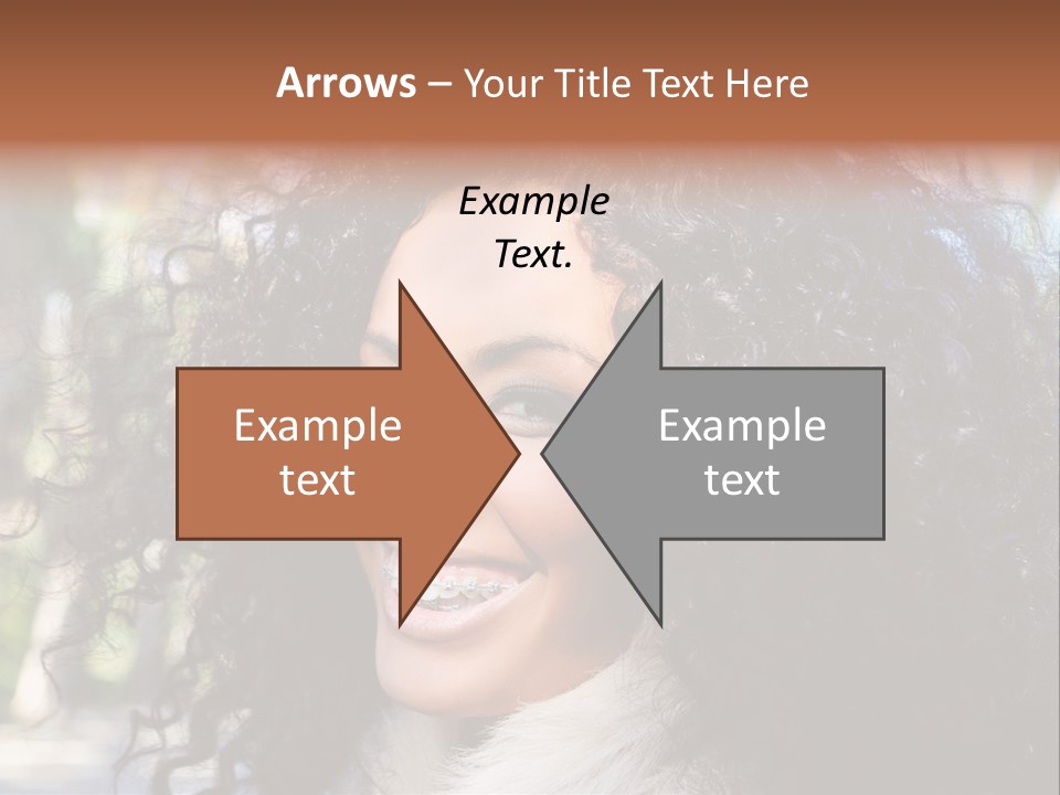 Young Beautiful Braces PowerPoint Template