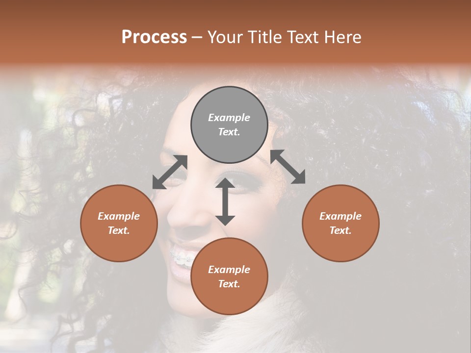 Young Beautiful Braces PowerPoint Template