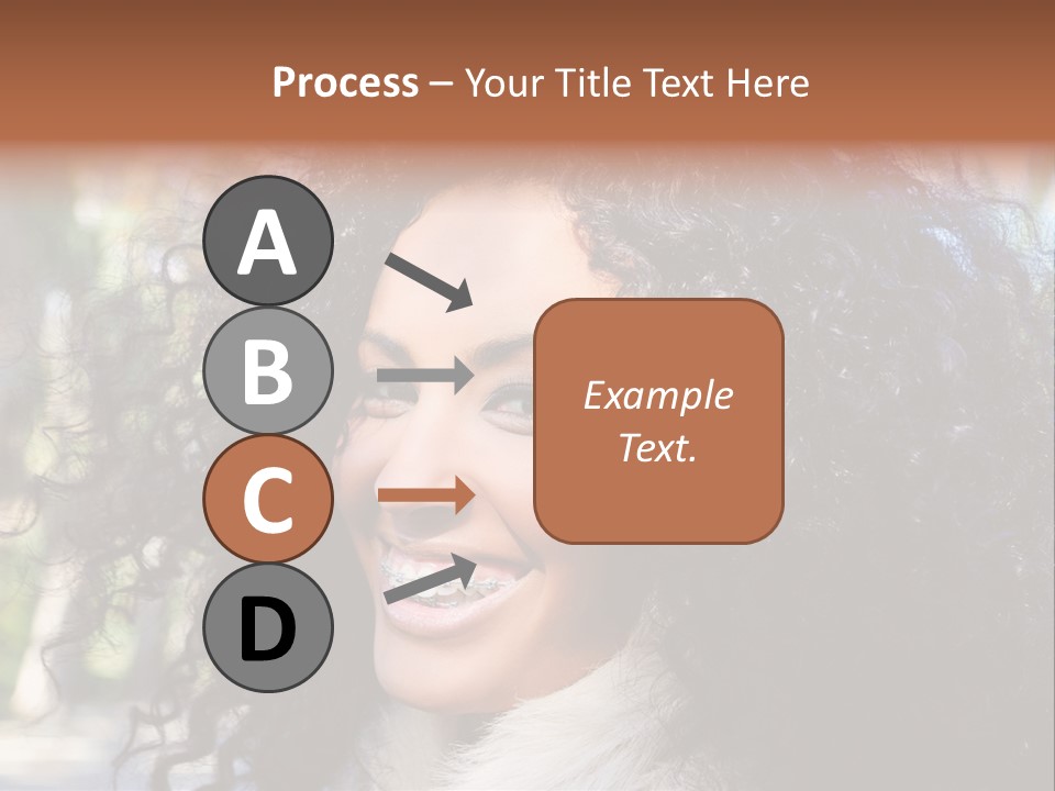 Young Beautiful Braces PowerPoint Template