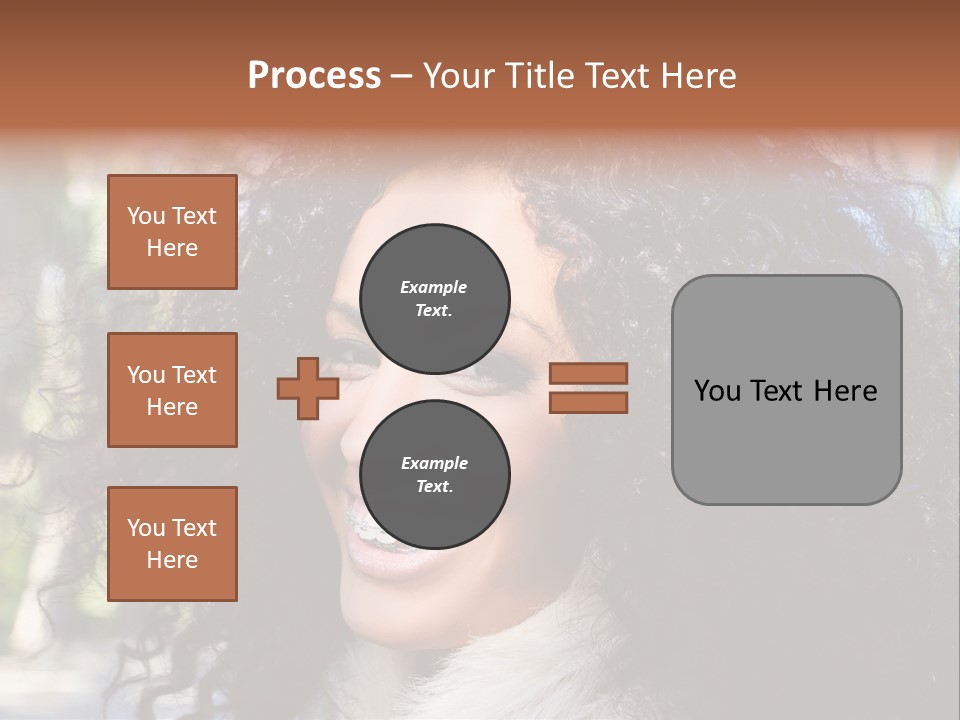 Young Beautiful Braces PowerPoint Template