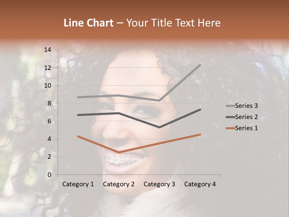 Young Beautiful Braces PowerPoint Template