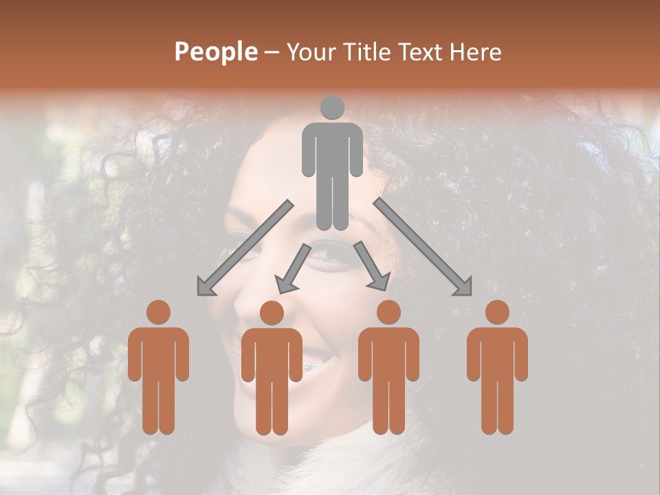 Young Beautiful Braces PowerPoint Template