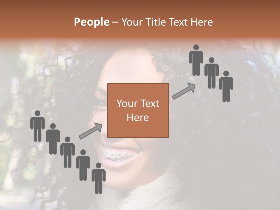 Young Beautiful Braces PowerPoint Template