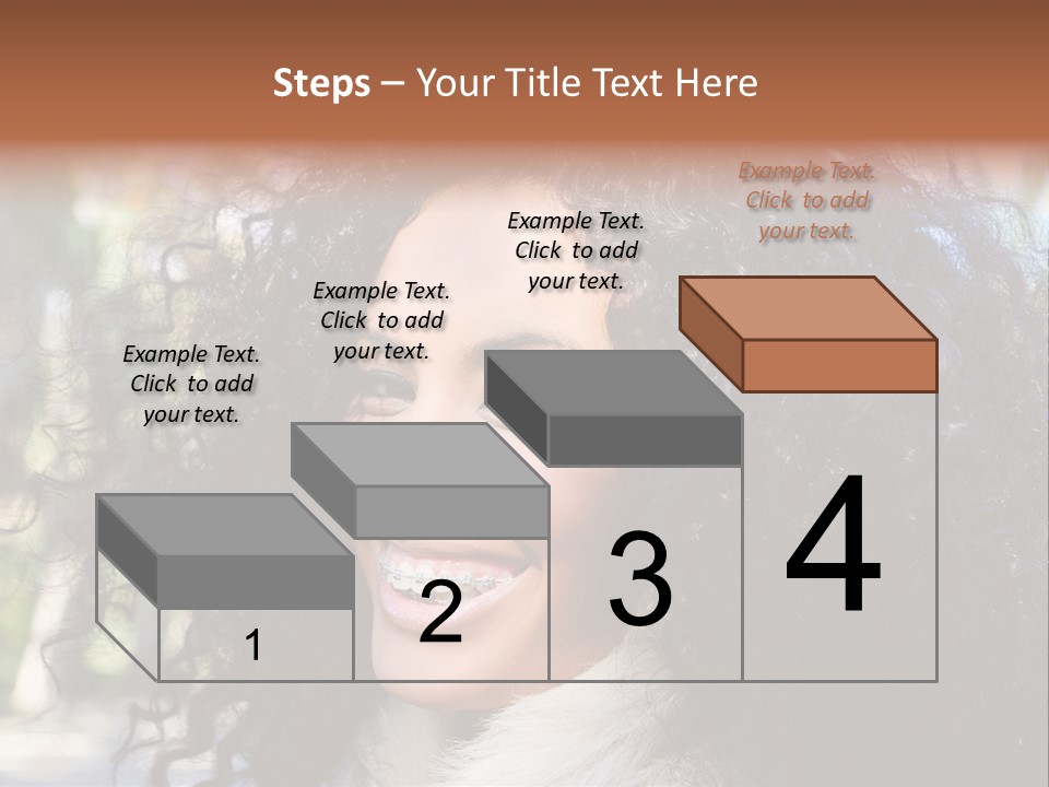 Young Beautiful Braces PowerPoint Template