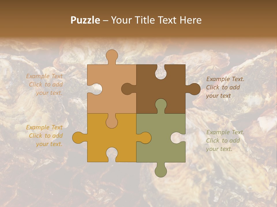 Taste Oyster Lot PowerPoint Template