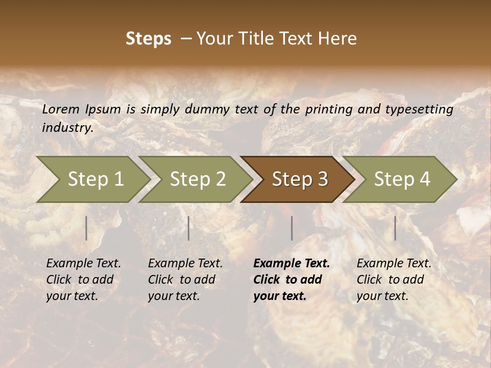 Taste Oyster Lot PowerPoint Template