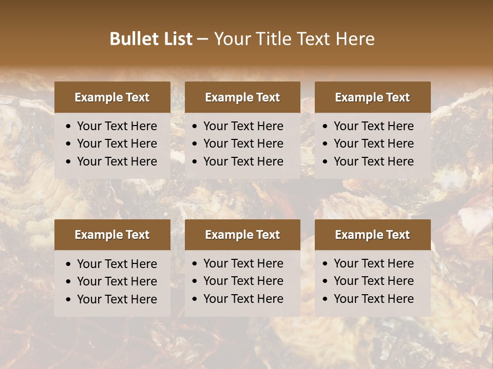 Taste Oyster Lot PowerPoint Template